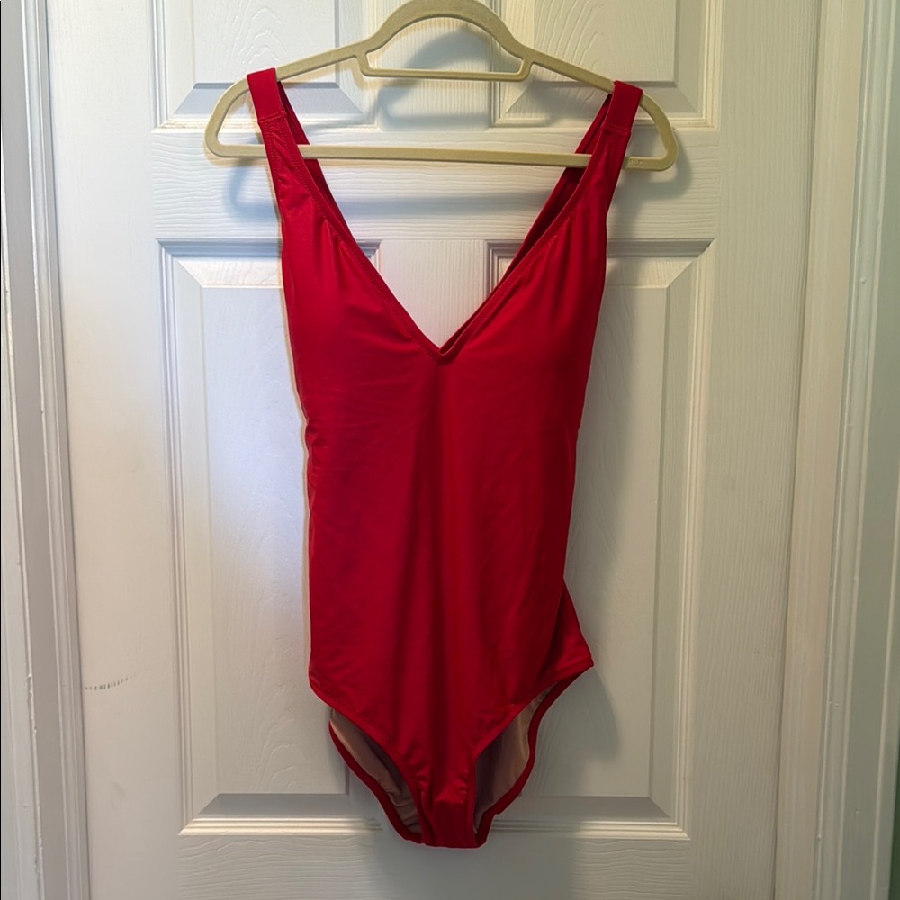 J. Crew Red One-Piece Swimsuit